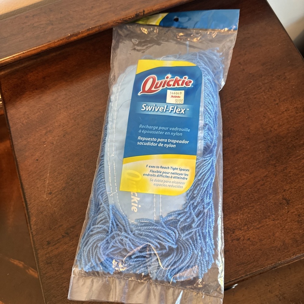Quickie Swivel Flex Nylon Dust Mop Refill For Quickie #065 New Sealed #0654